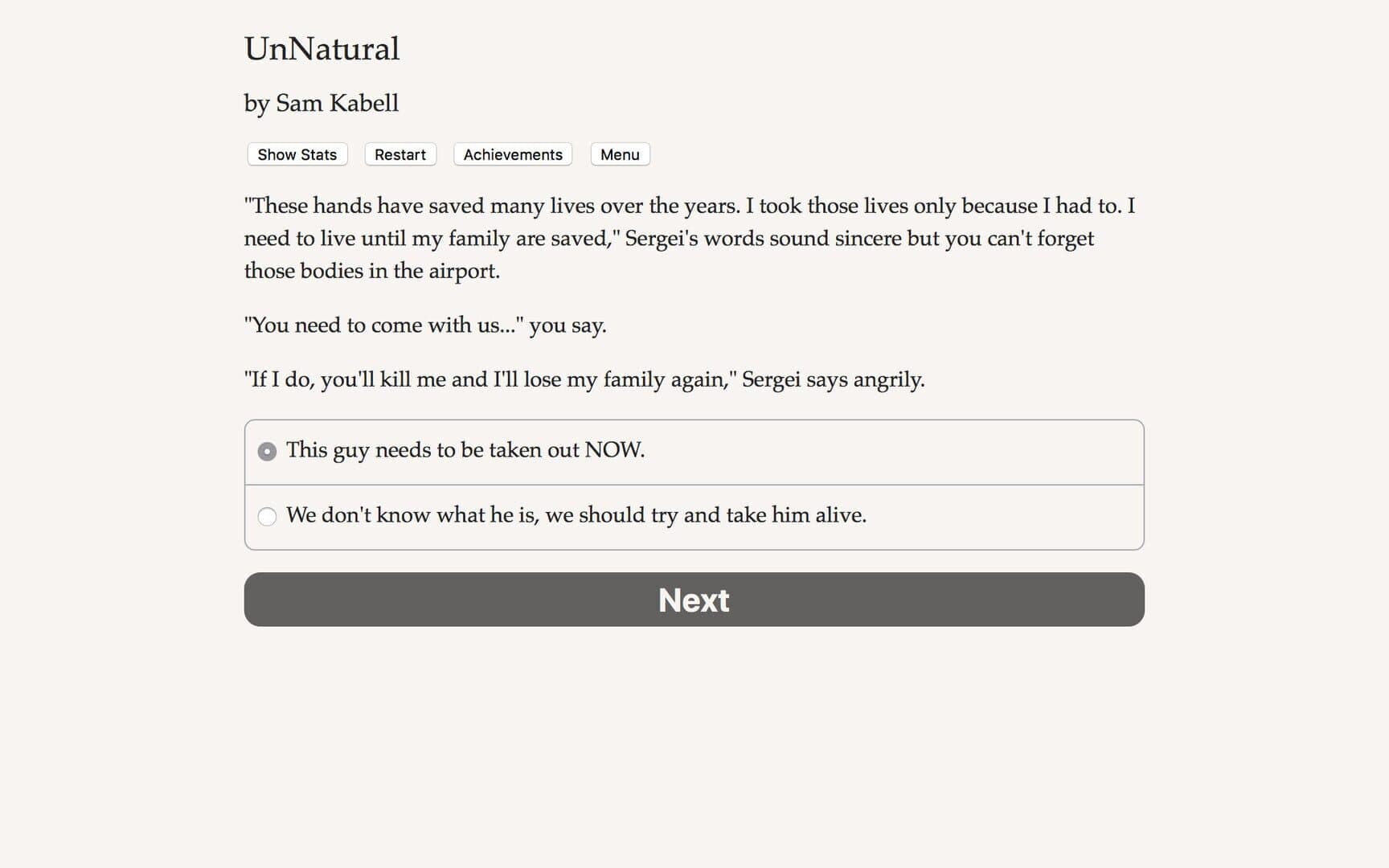 Game screenshot