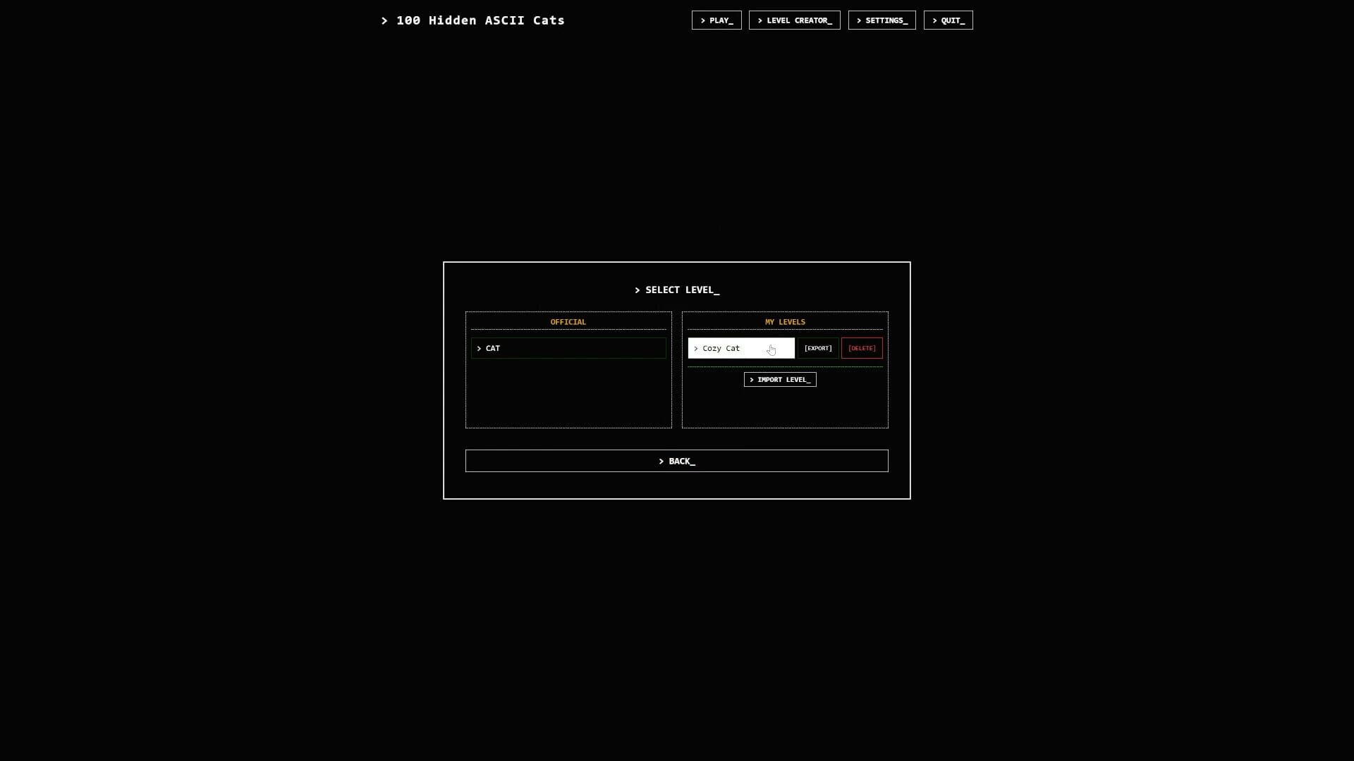 Game screenshot