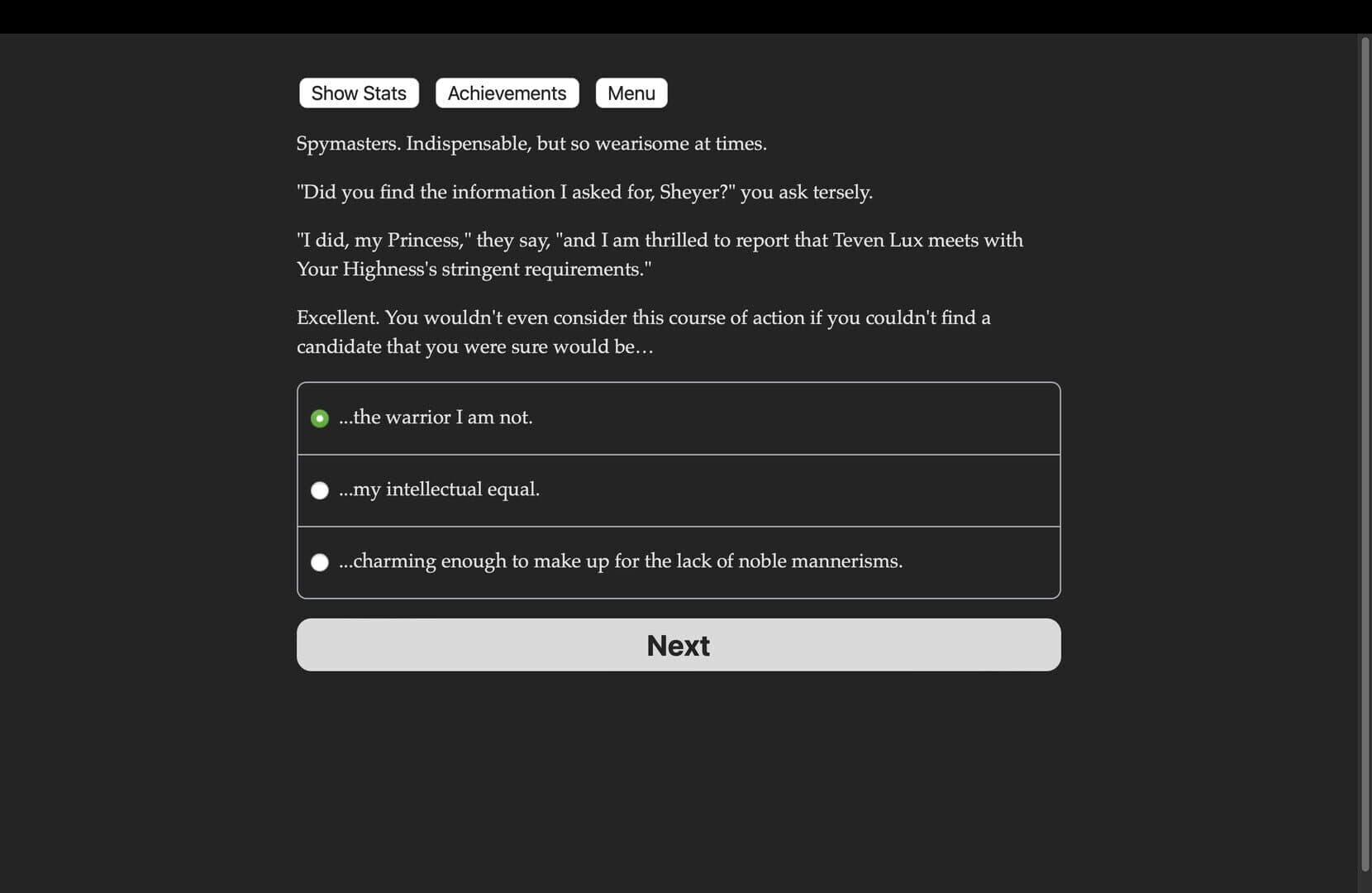 Game screenshot