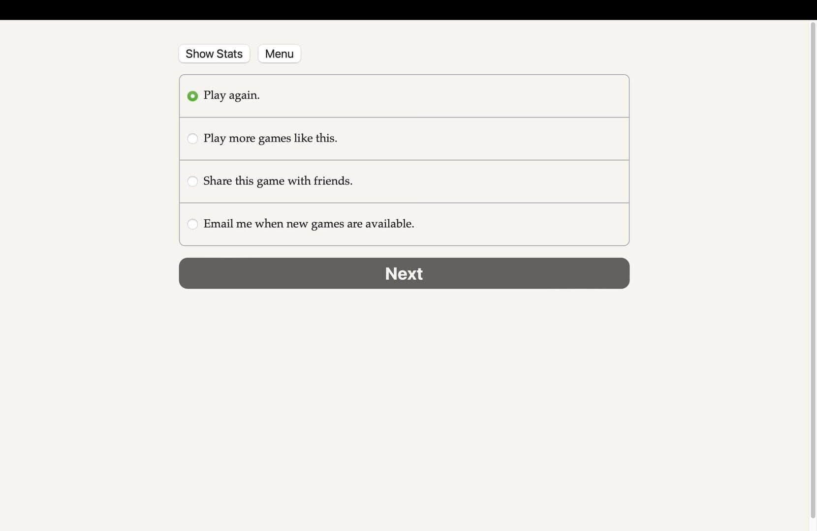 Game screenshot