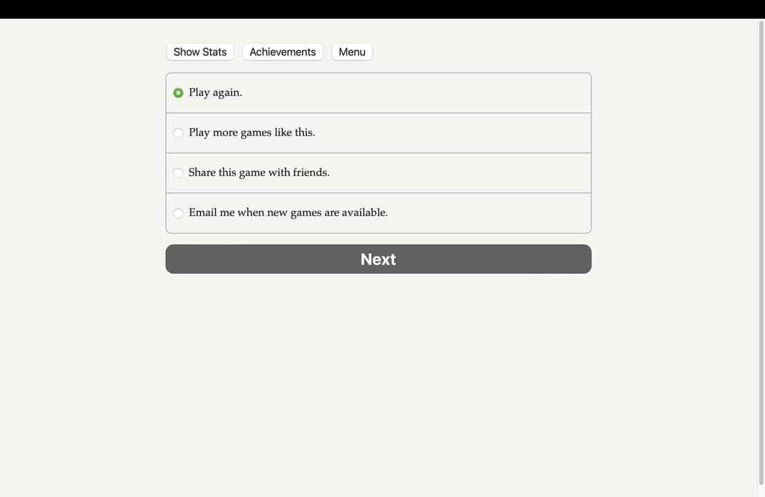 Game screenshot