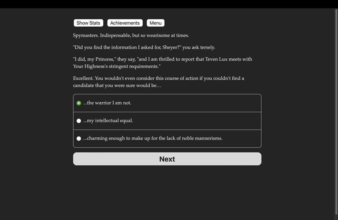 Game screenshot