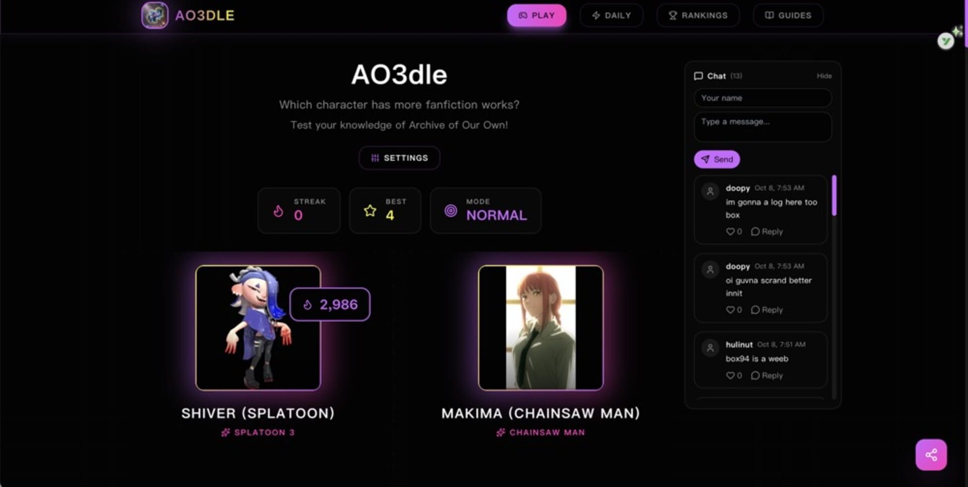 Game screenshot