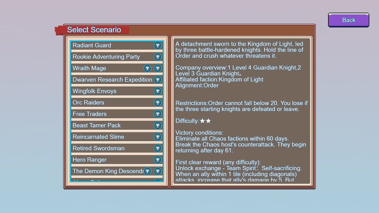 Game screenshot